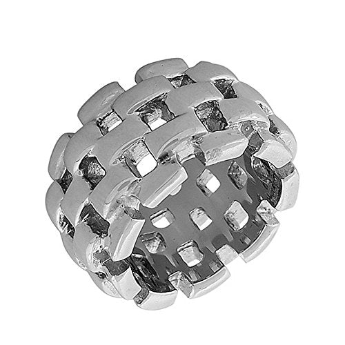 Chrome Mesh Ring