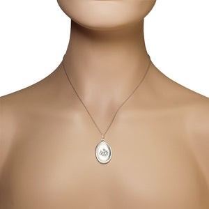 925 Sterling Silver Muslim Arabic Allah Pendant Necklace