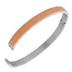 Stainless Steel Rose Gold-Tone Silver-Tone Lords Prayer in English Bangle Bracelet
