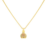 My Daily Styles Women's Stainless Steel Ladybug Pendant Necklace