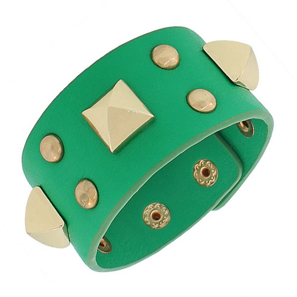 Go Green Spikes Bracelet