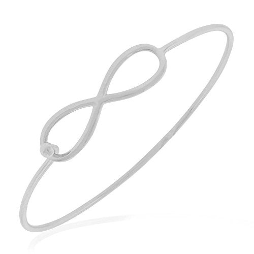 Silver Infinity Bangle