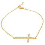 Gold Sideways Bracelet