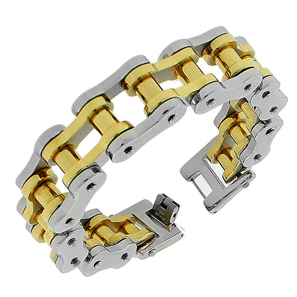Masculine Bike Chain Bracelet