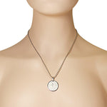 Stainless Steel Silver-Tone Guardian Andel De La Guarda Religious Pendant Necklace