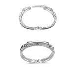 My Daily Styles Men’s Stainless Steel Handcuff Bracelet – Polished Silver Tone Fashion Bangle – Secure Clasp Statement Jewelry for Men