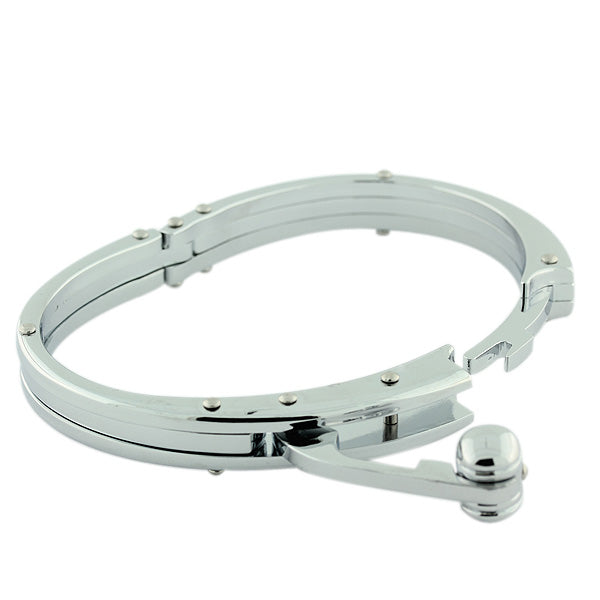 Handcuff Stainless Steel Mens Bracelet