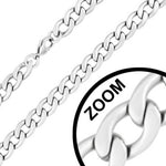 Stainless Steel Pave Curb Cuban Chain Mens Necklace