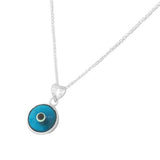 Classic Evil Eye Necklace Sterling Silver