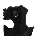 Stainless Steel Gold-Tone Silver-Tone Hoop Earrings