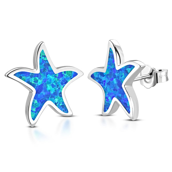 Opal Starfish Studs
