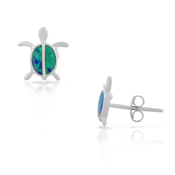 Green Tropics Turtle Studs