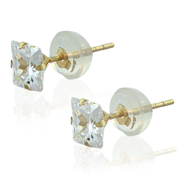 14K Gold Princess Studs
