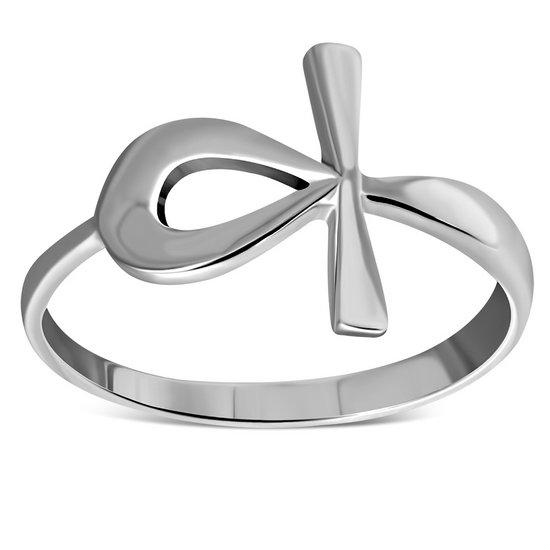 Ankh Cross Ring 925 Sterling Silver
