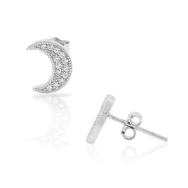 Half Crescent Studs