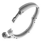 Fashion White Silver Handcuff Mens Bracelet