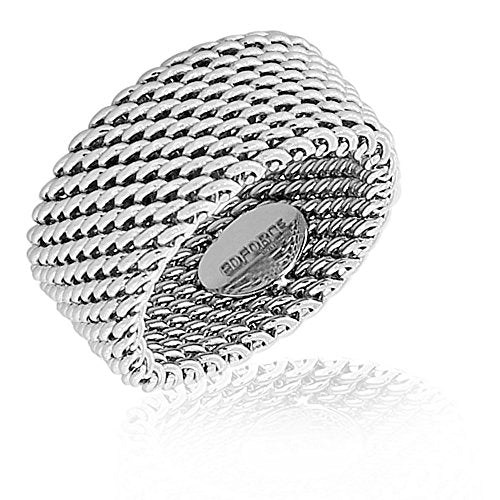 Mesh Design Wide Ring Band