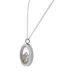 Stainless Steel Music Piano Saxophone Guitar Locket Pendant Necklace - Charms Included