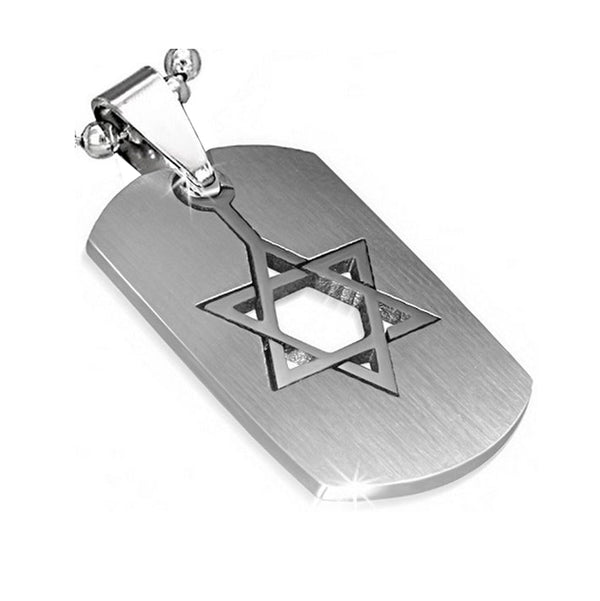 Jewish Cutout Dog Tag