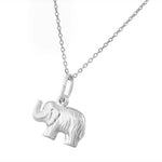 925 Sterling Silver Polished Womens Girls Elephant Pendant Necklace