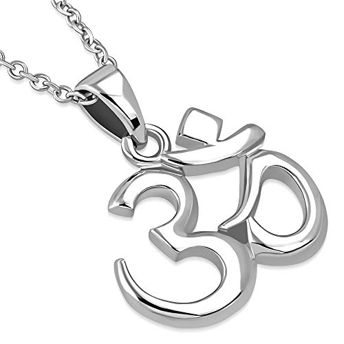 Om Yoga Pendant Necklace Sterling Silver