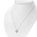 My Daily Styles Adorable 925 Sterling Silver Small Elephant CZ and Simulated Pearl Pendant Necklace - 18" Silver Chain