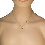 925 Sterling Silver Bezel-Set CZ Horseshoe Butterfly Pendant Necklace, 17"