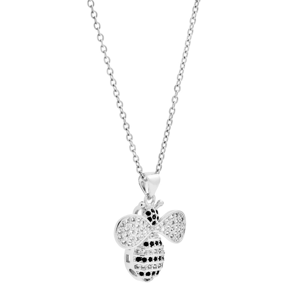 My Daily Styles Women's Stainless Steel Bumble Bee Pendant Necklace
