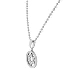 Stainless Steel Silver-Tone Classic Jewish Star of David Mens Boys Pendant Necklace