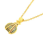 My Daily Styles Women's Stainless Steel Ladybug Pendant Necklace