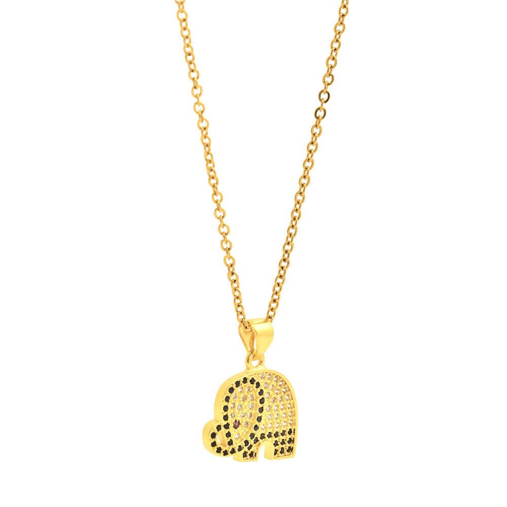 My Daily Styles Women's Stainless Steel Elephant Pendant Necklace