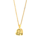 My Daily Styles Women's Stainless Steel Elephant Pendant Necklace