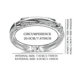 My Daily Styles Men’s Stainless Steel Handcuff Bracelet – Polished Silver Tone Fashion Bangle – Secure Clasp Statement Jewelry for Men