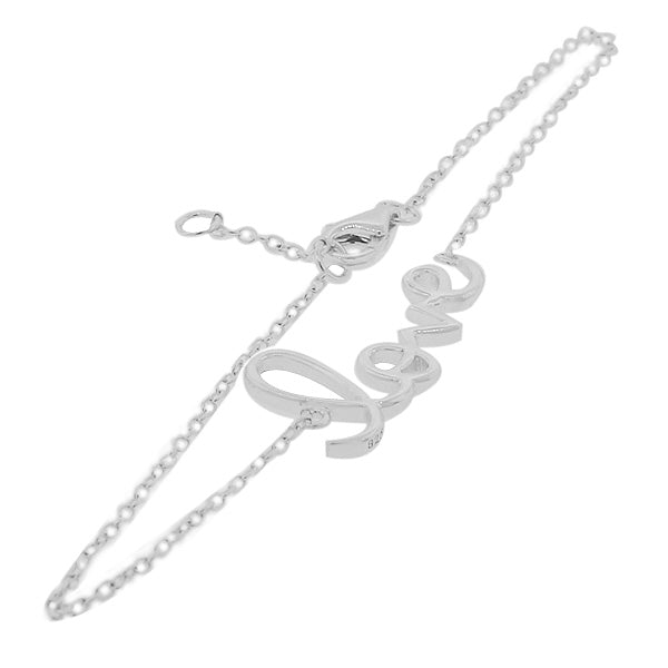 925 Sterling Silver Love Heart Charm Pendant Necklace Link Chain Bracelet Set