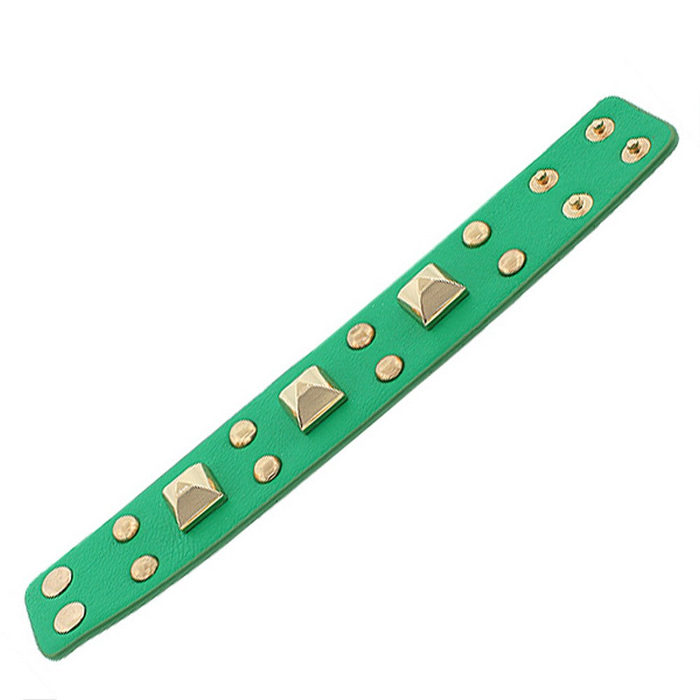 Go Green Spikes Bracelet