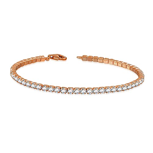 925 Sterling Silver Cubic Zirconia Tennis Bracelet, 7.5"