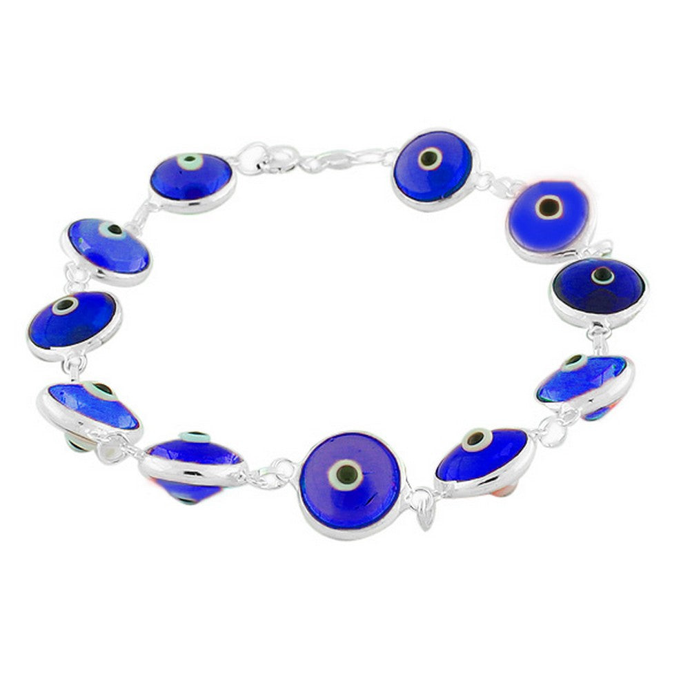 Blue  Evil Eye Spinner Charm
