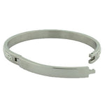 Fashion Alloy Black Faux PU Leather Yellow Gold-Tone Snake Skin Design Wristband Bracelet