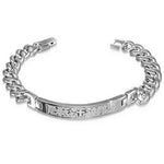 Religious Lords Prayer Spanish Link Chain Bracelet
