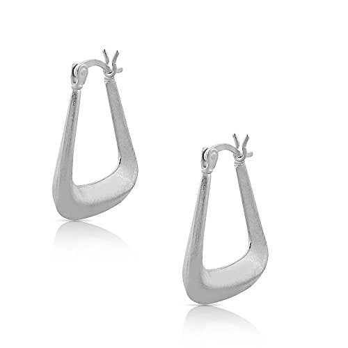 Twisted Oval Hoops