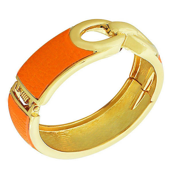 Orange Knot Bangle