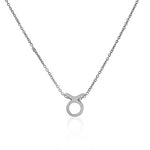 925 Sterling Silver Yellow Gold-Tone Small Zodiac Sign Pendant Necklace - Taurus