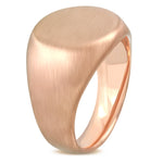Mens Circular Geometric Statement Ring Stainless Steel