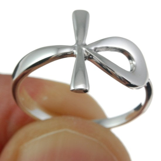 Ankh Cross Ring 925 Sterling Silver