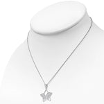 925 Sterling Silver White Clear CZ Star Pendant Necklace