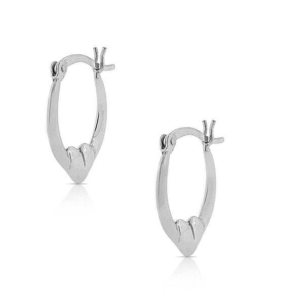 Heartfilled Oval Hoops