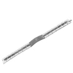 Stainless Steel Black Silver-Tone Padre Nuestro Prayer Spanish Mens Bracelet