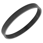 Stainless Steel Black Men's Religious Lord's Prayer Padre Nuestro Spanish Cuff Bracelet