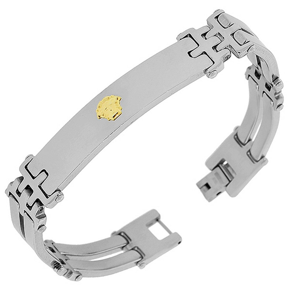 Gold Face Chain Bracelet