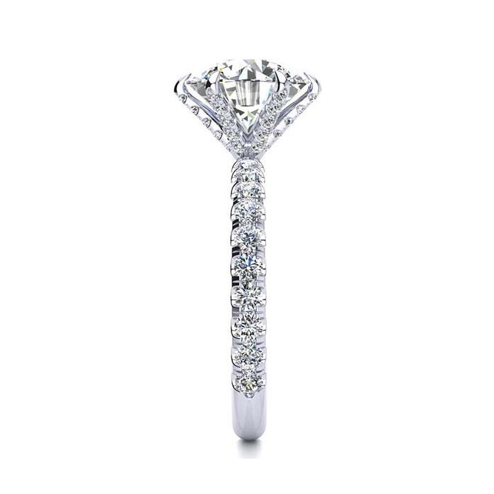 2.00 CT IGI Lab Grown Diamond F VS1 Solitaire Ring 18K White Gold